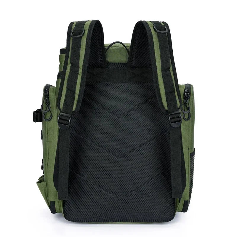 New Fishing Backpack – 50L Chest Bag with Rod Holders | Tackle & Lure Organizer | Outdoor Camping & Hiking Large Backpack - Cast And Catch