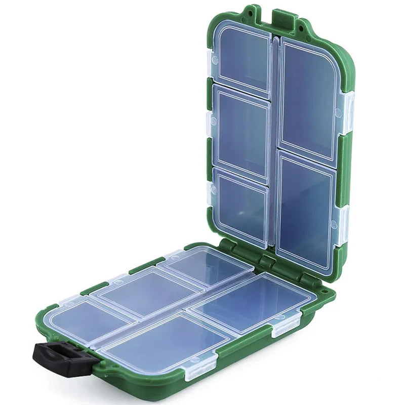 Fishing Tackle Box – 10 Compartments | Lure, Bait & Hook Storage | Organizer for Fishing Tools & Accessories - Cast And Catch