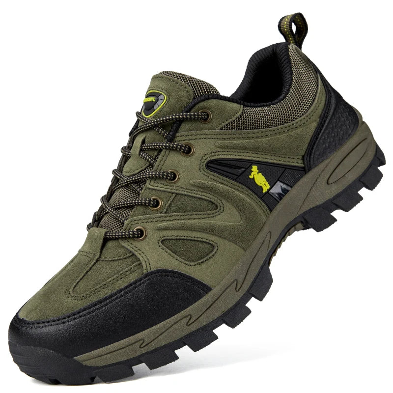 Men’s Hiking Shoes – Lightweight, Non-Slip & Waterproof | Comfy Mountain Climbing Sneakers | Wear-Resistant & Sporty - Cast And Catch