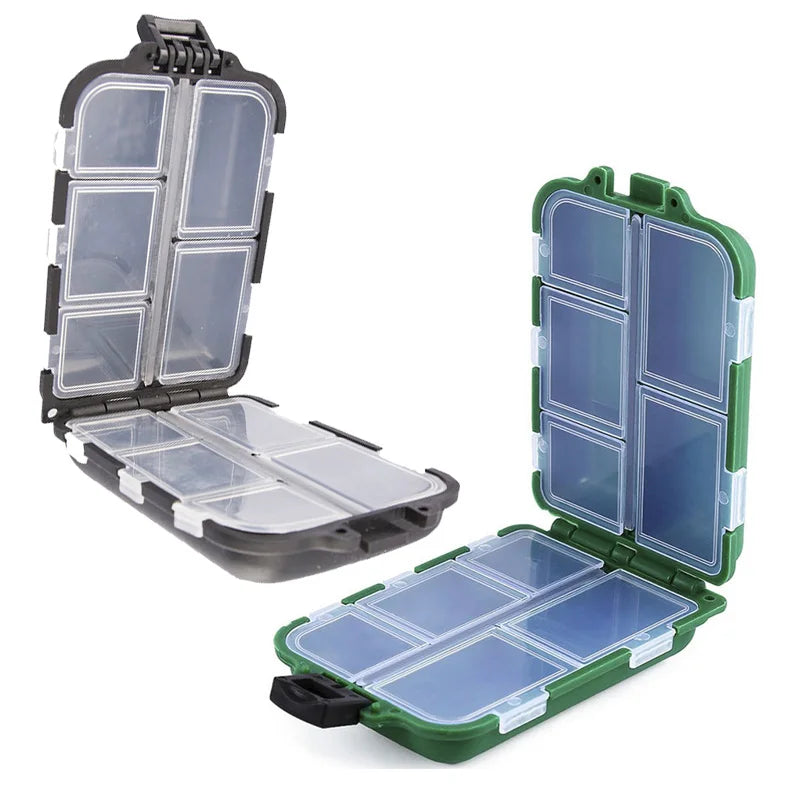 Fishing Tackle Box – 10 Compartments | Lure, Bait & Hook Storage | Organizer for Fishing Tools & Accessories - Cast And Catch