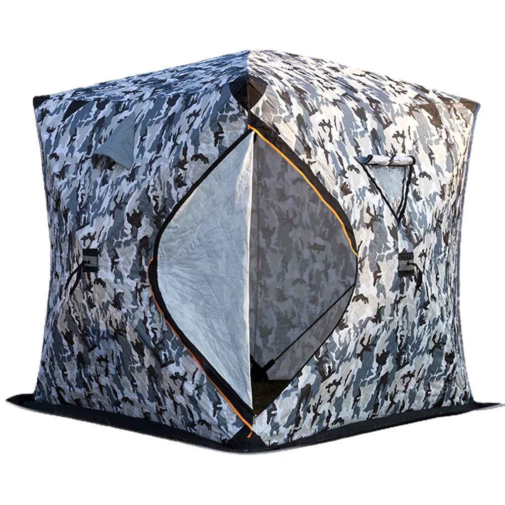 Easy Set-Up Winter Ice Fishing Tent – Portable Shelter | Waterproof & Windproof | Winter Fishing Equipment - Cast And Catch