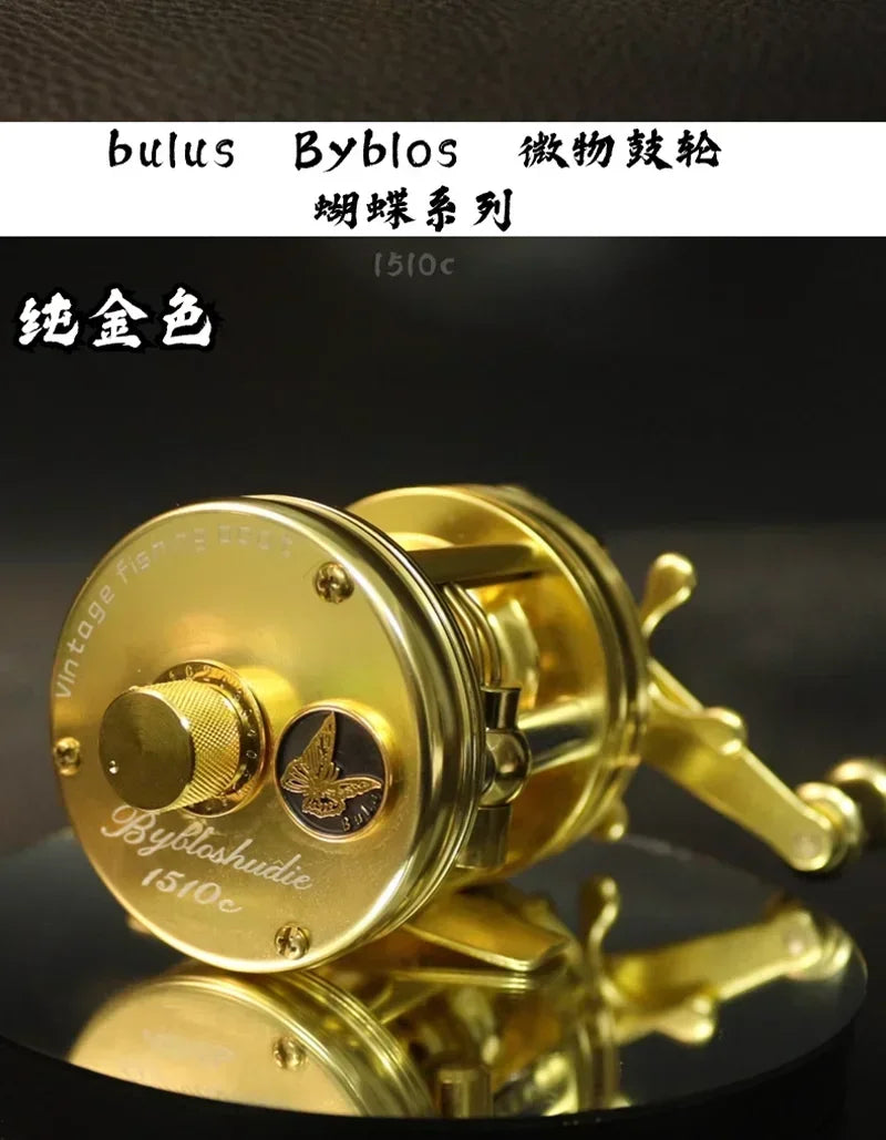 AIOUSHI BH300 Blusi Trout Reel – Right-Hand | 2kg Brake Power | Magnetic Brake | Retro Base Version - Cast And Catch