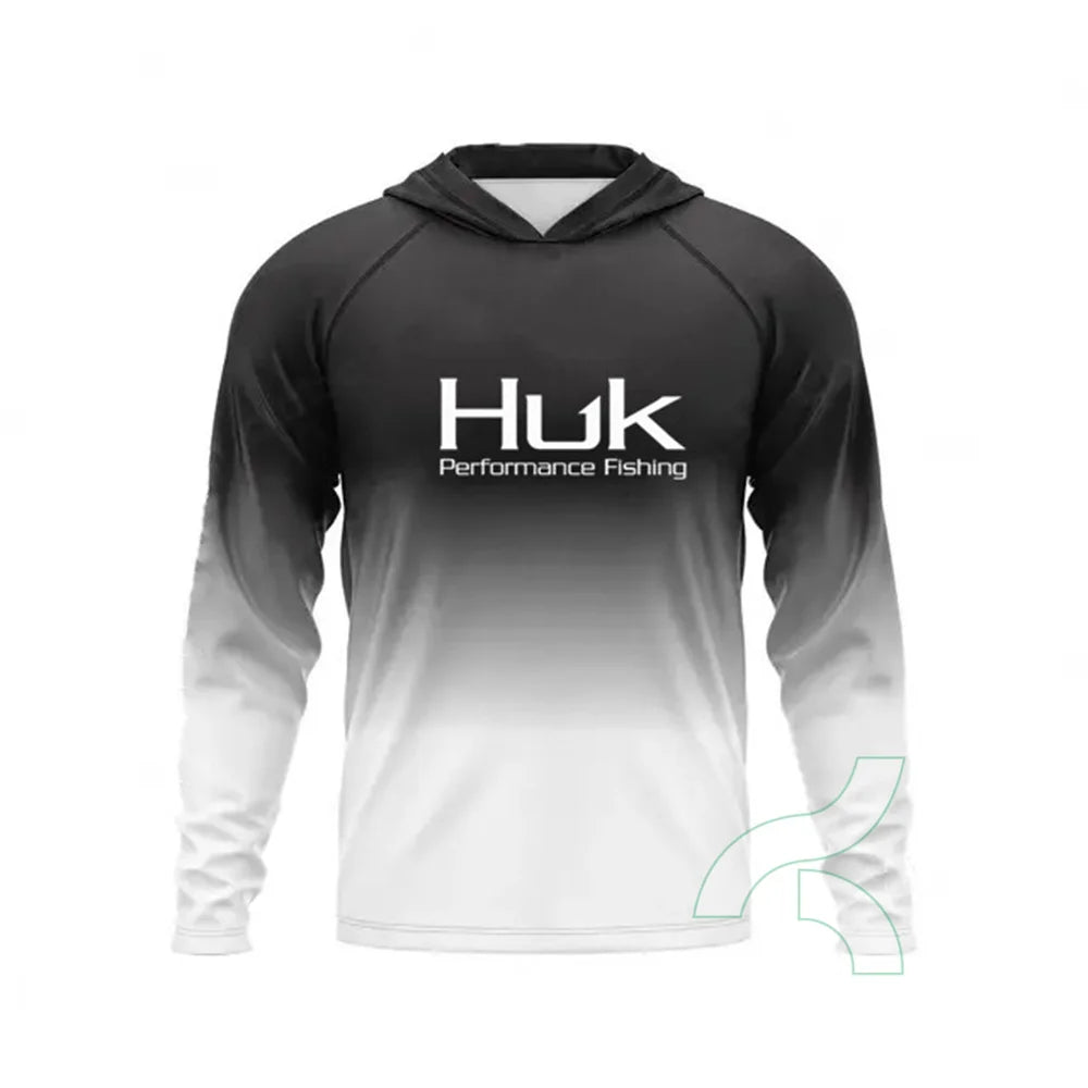 HUK Fishing Hooded Shirt – UPF50+ | Long Sleeve | Breathable & Quick-Dry | Sun Protection Fishing Apparel - Cast And Catch