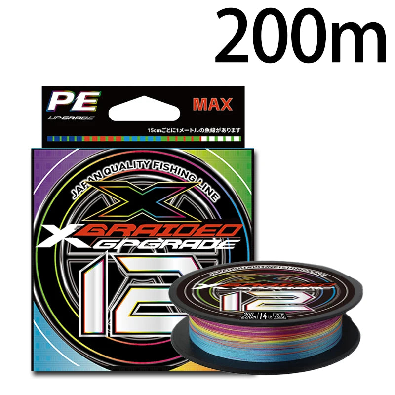 OBSEQUIO X12 Strands Braided PE Fishing Line – Freshwater & Saltwater | Japan YGK Multifilament Wire - Cast And Catch