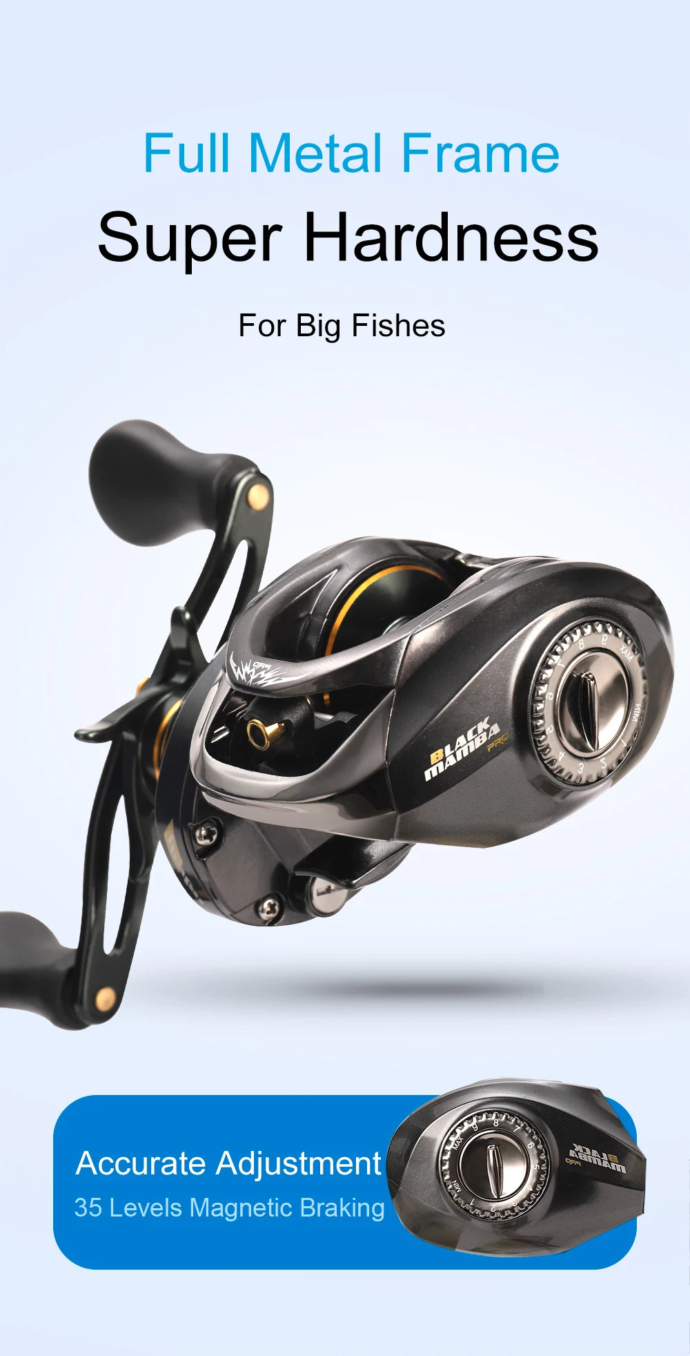 Histar Archangel Rod & Reel Combo – Ultra-Grade High Carbon | Organic Whole Handle | Fuji K SIC Guides | Spinning & Baitcasting - Cast And Catch