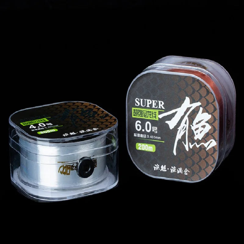 300M Nylon Fishing Line – 0.4–1.0mm | High Strength & Abrasion-Resistant | Clear/Invisible | Freshwater & Saltwater - Cast And Catch