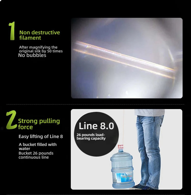 300M Nylon Fishing Line – 0.4–1.0mm | High Strength & Abrasion-Resistant | Clear/Invisible | Freshwater & Saltwater - Cast And Catch