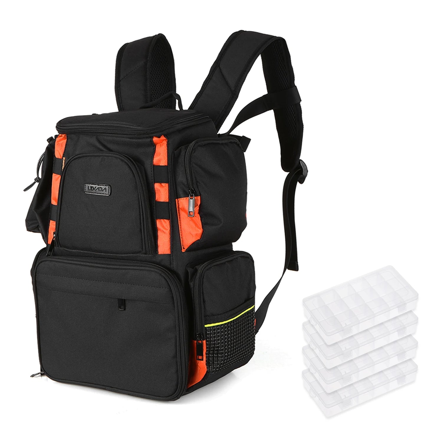 Lixada Fishing Tackle Backpack – Storage Bag with 4 Tackle Boxes for Lures & Bait - Cast And Catch