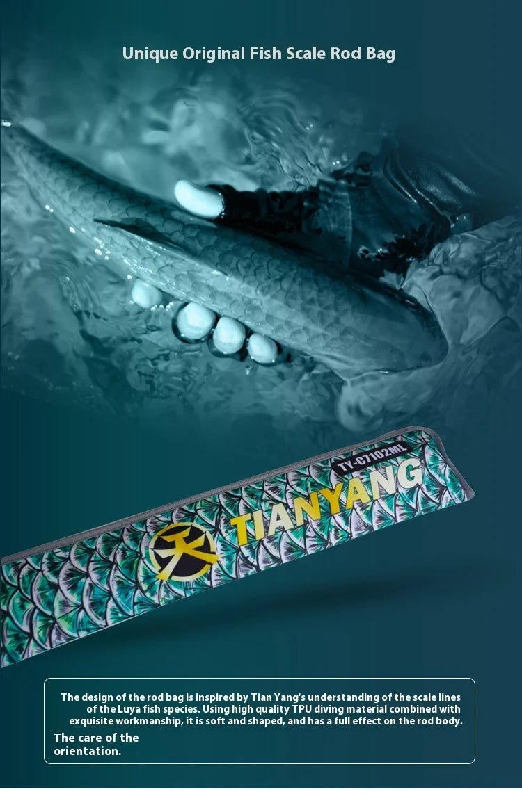 Haibo 2.5m Lightweight High-Elastic Carbon Fiber Fishing Rod | Long-Distance Lure Fishing | Reservoir & Lake Use - Cast And Catch
