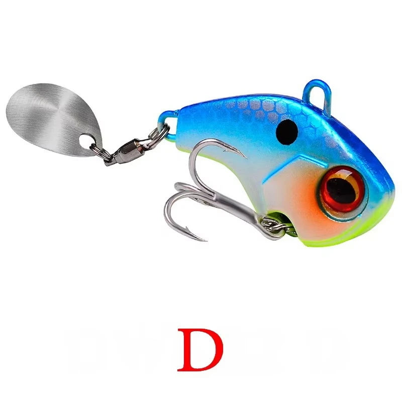 Rotating Metal VIB Lure – 6g, 15g, 28g | Vibration/Spinner/Spoon | Hard Bait | Winter Fishing | Artificial - Cast And Catch