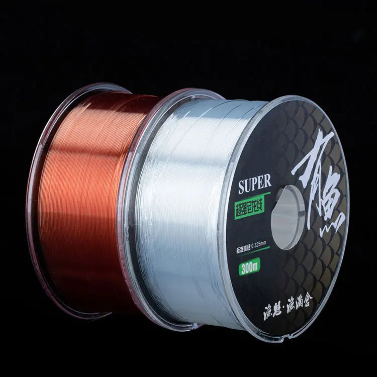 300M Nylon Fishing Line – 0.4–1.0mm | High Strength & Abrasion-Resistant | Clear/Invisible | Freshwater & Saltwater - Cast And Catch