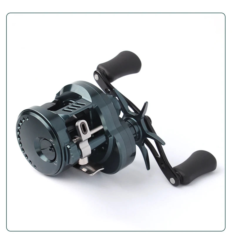 Umi Cast Drum Reel – DK150/DK20 | 7.5:1 Gear Ratio | 7/15kg Drag | Baitcasting | 12+1BB | Aluminum Alloy Handle - Cast And Catch