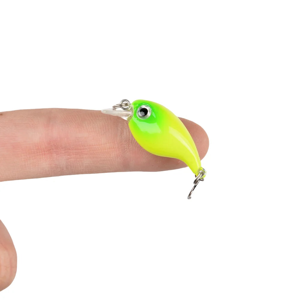 Mini Fishing Wobbler Lure – 2.1g | Floating Crankbait | Artificial Hard Bait for Pike, Walleye & Bass - Cast And Catch
