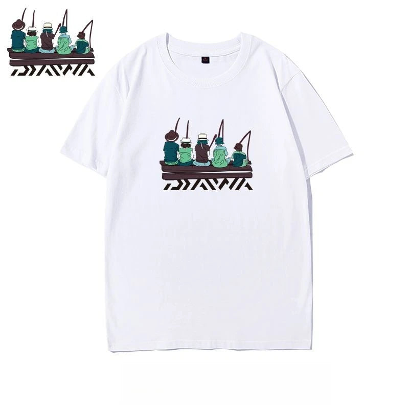 Men’s Outdoor Fishing T-Shirt – Short Sleeve Cotton | Loose Fit | Summer Sea Fishing & Casual Wear - Cast And Catch