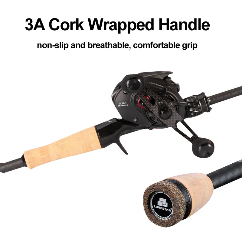 VIKAS Spinning/Casting Rod – Lure Rod | F/XF Action | High Carbon | Fuji Guides & Reel Seat | Bass & Pike - Cast And Catch