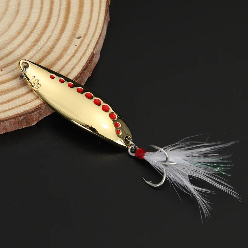 Metal VIB Leech Spinner Lures – 5–30g | Spoon Bait | Artificial | Bass, Pike & Perch Fishing Tackle - Cast And Catch