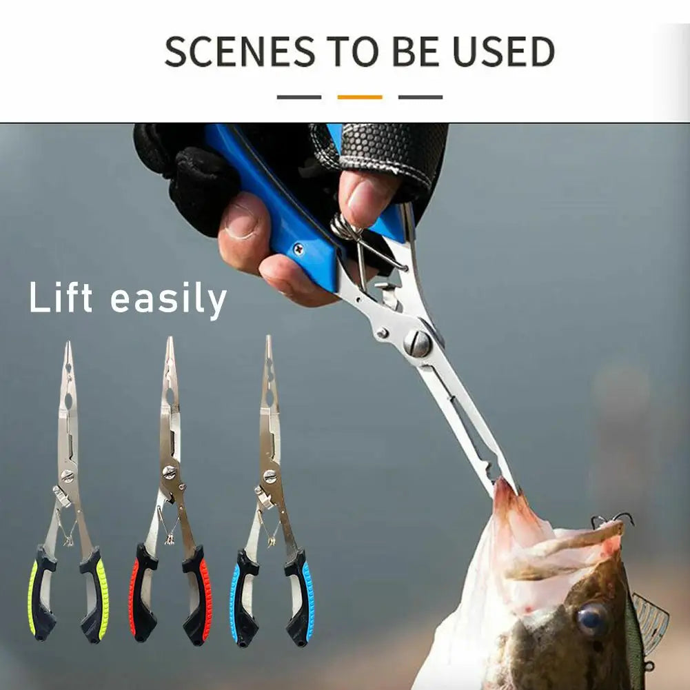 Fishing Pliers – Ergonomic, Anti-Slip & High-Strength | Multifunctional for Cutting Line & Tying Hooks | Angling Equipment - Cast And Catch