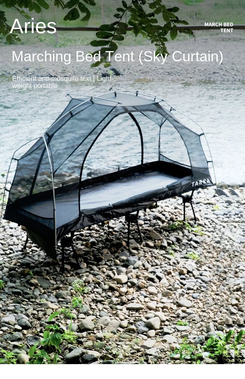 TARKA Camping Bed Inner Tent – Insect-Protection Mesh | For One Person | Summer Hiking & Wild Camping Use - Cast And Catch