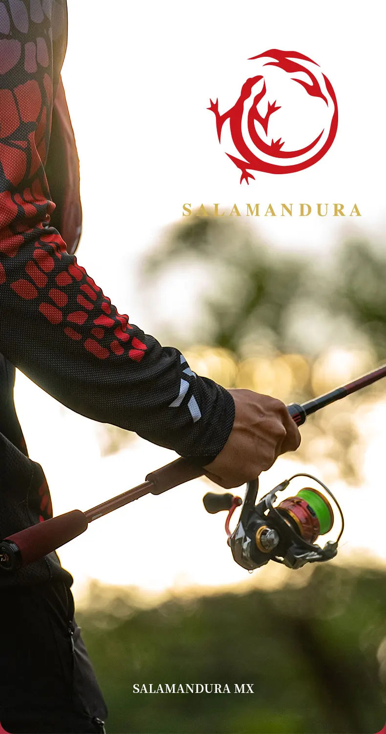 2022 DAIWA SALAMANDURA MX Rod – Spinning/Baitcasting | High Carbon | 2 Sections | Fast Action | FUJI Guides - Cast And Catch