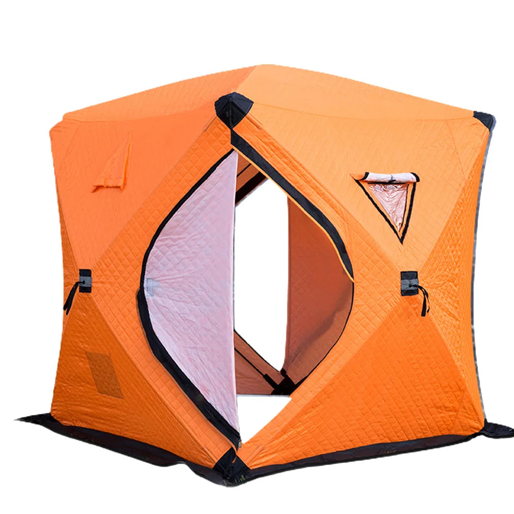 Easy Set-Up Winter Ice Fishing Tent – Portable Shelter | Waterproof & Windproof | Winter Fishing Equipment - Cast And Catch