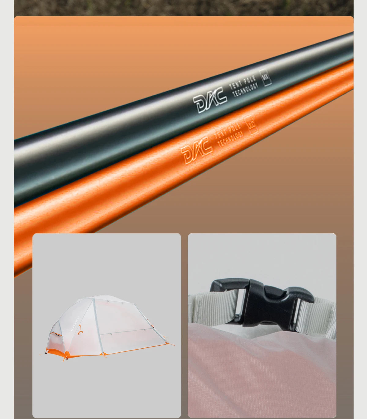 BLACKDEER Nova Camping Tent – 1 Person Ultralight | Nylon Silicone-Coated Waterproof | DAC Pole | Hiking & Backpacking | 1.08kg - Cast And Catch