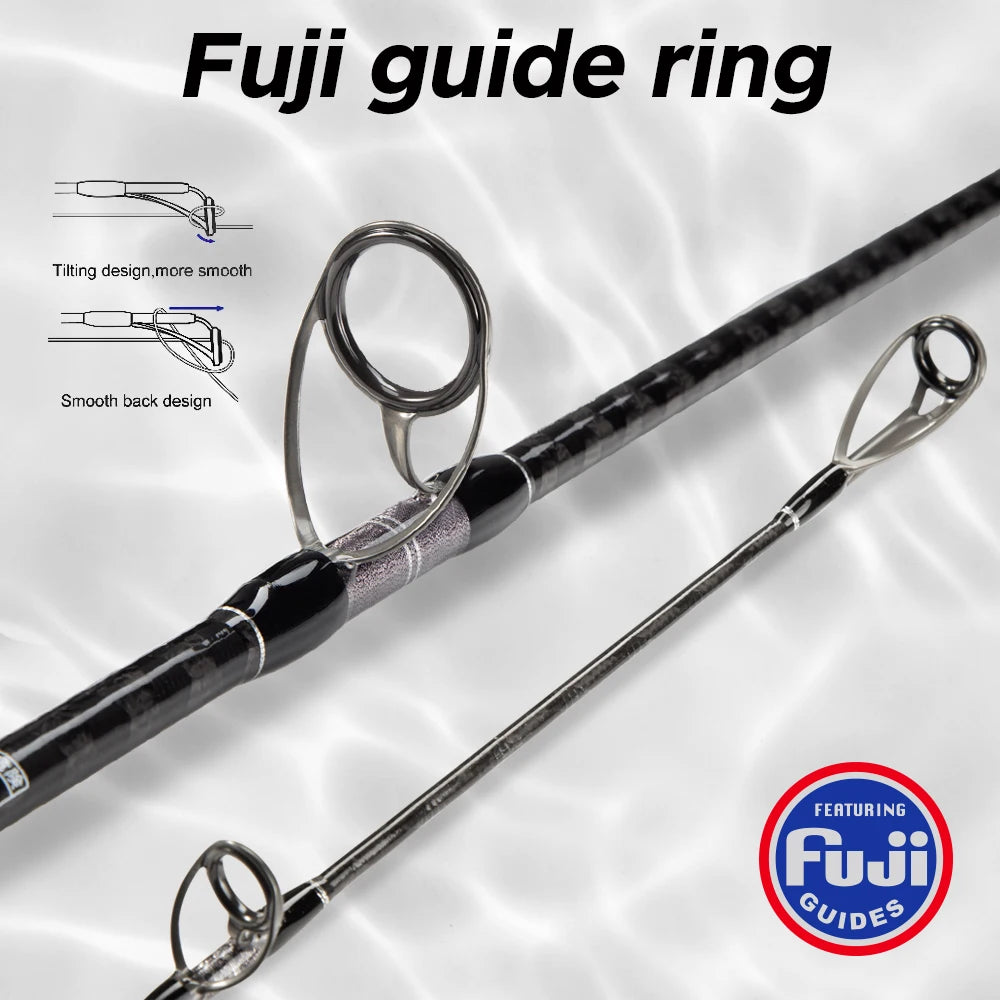 Hunthouse Popping Rod – 2.35–2.7m | Fuji Guides | Toray Carbon Fiber | Tuna, GT & Big Game | Boat/Ocean/Sea Use | EVA Grip - Cast And Catch