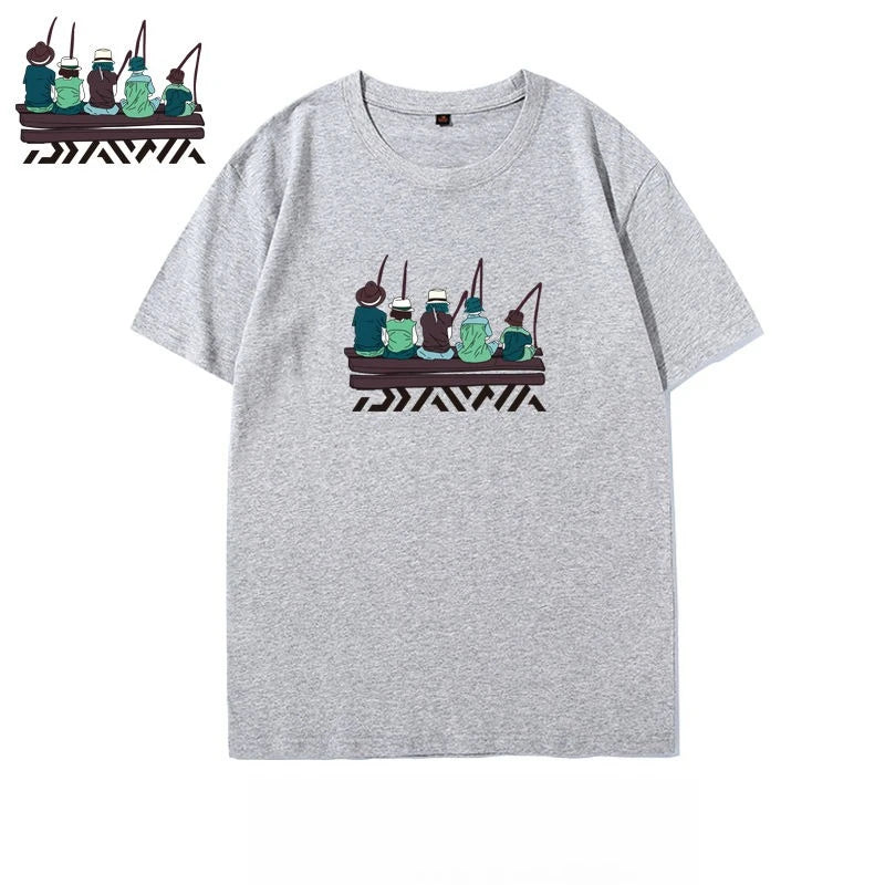 Men’s Outdoor Fishing T-Shirt – Short Sleeve Cotton | Loose Fit | Summer Sea Fishing & Casual Wear - Cast And Catch