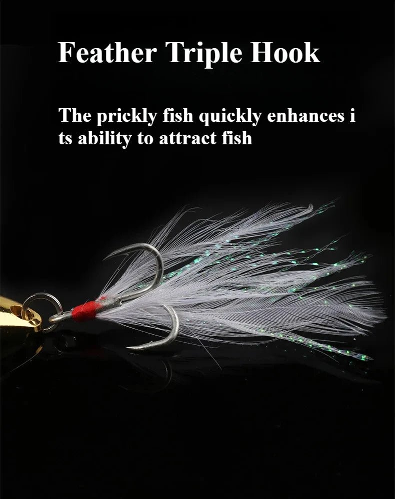 Metal VIB Leech Spinner Lures – 5–30g | Spoon Bait | Artificial | Bass, Pike & Perch Fishing Tackle - Cast And Catch