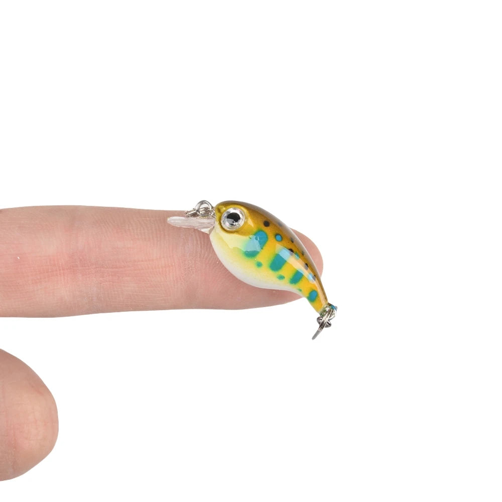 Mini Fishing Wobbler Lure – 2.1g | Floating Crankbait | Artificial Hard Bait for Pike, Walleye & Bass - Cast And Catch