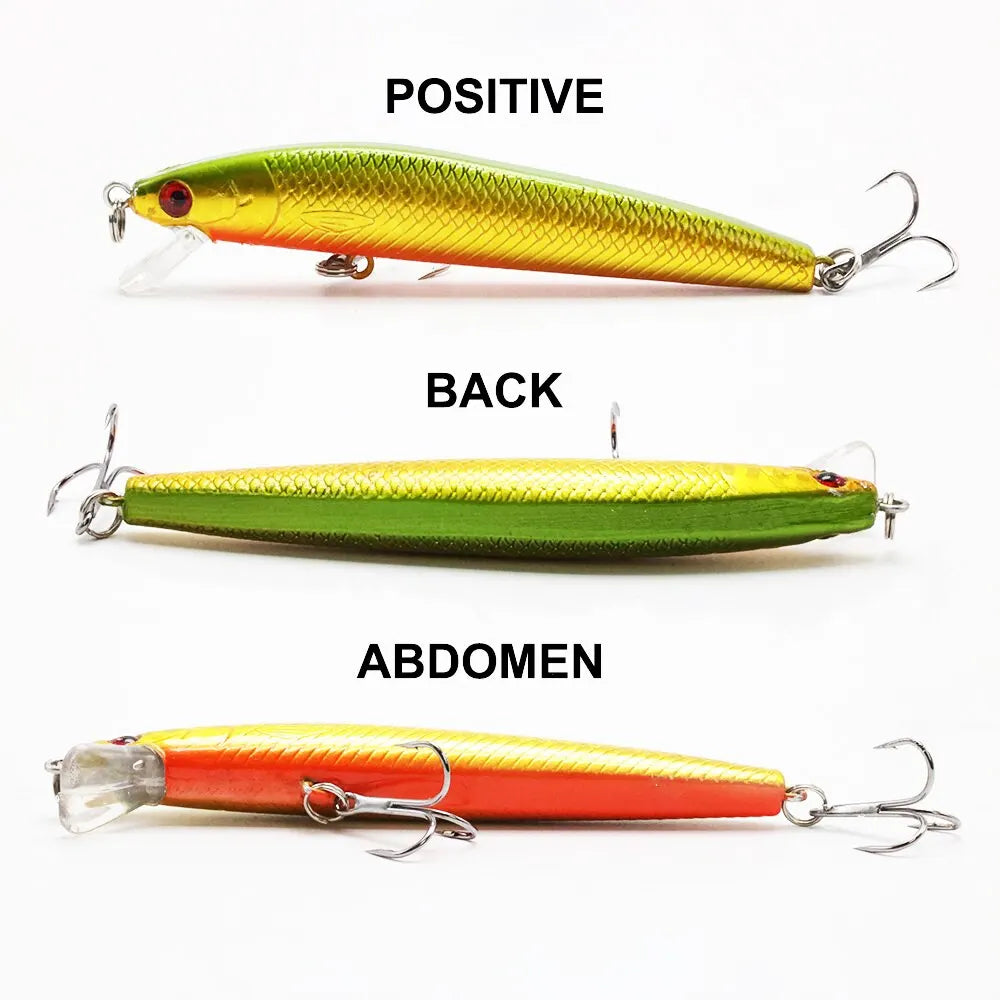 10pcs Mini Fishing Lure Set – Hard Bait Minnow | Floating Swing Crankbait | Bionic/Wobbler Crank Lures | Artificial - Cast And Catch