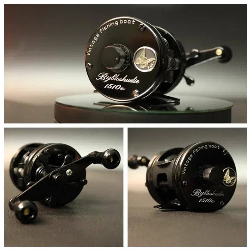 AIOUSHI BH300 Blusi Trout Reel – Right-Hand | 2kg Brake Power | Magnetic Brake | Retro Base Version - Cast And Catch