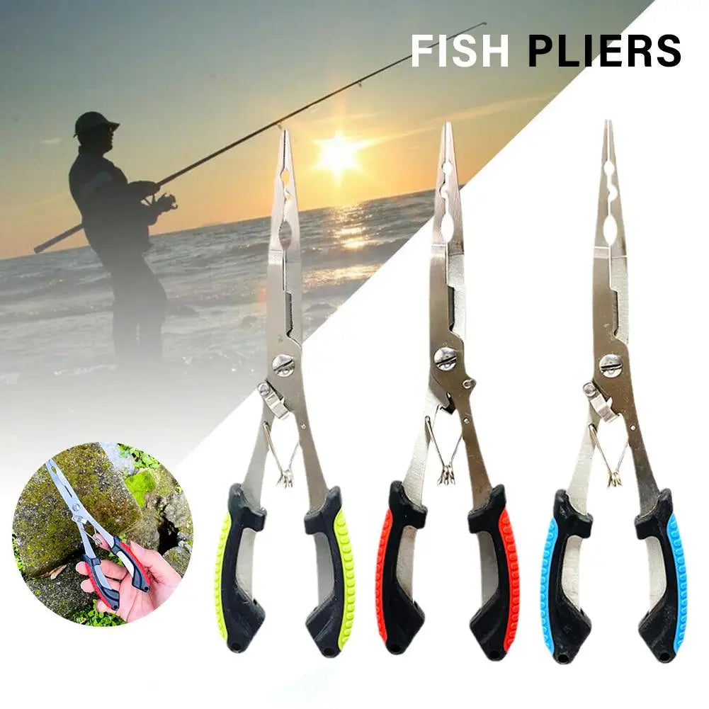 Fishing Pliers – Ergonomic, Anti-Slip & High-Strength | Multifunctional for Cutting Line & Tying Hooks | Angling Equipment - Cast And Catch