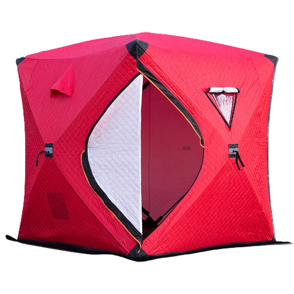 Easy Set-Up Winter Ice Fishing Tent – Portable Shelter | Waterproof & Windproof | Winter Fishing Equipment - Cast And Catch