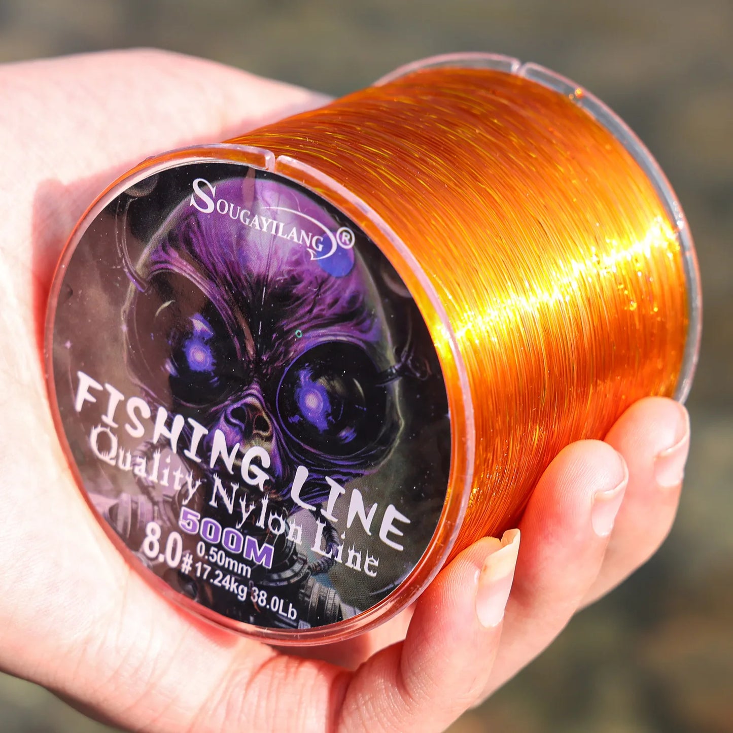 Sougayilang 500m Nylon Fishing Line – 7–38lb Max Drag | Super Strong | Japan Monofilament | Freshwater & Saltwater - Cast And Catch