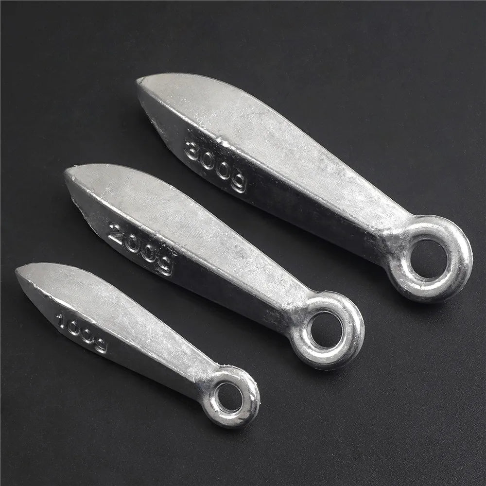 100/200/300g Bank Fishing Weights – Longshot Cast Sinkers | Saltwater Use for Tuna, Shark & Big Game Fishing - Cast And Catch