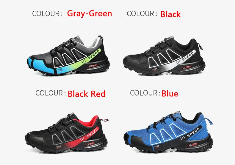 Men’s Hiking Shoes – Outdoor Rubber Sole | Non-Slip, Lightweight & Comfortable | Tactical Training & Travel Sports Shoes - Cast And Catch