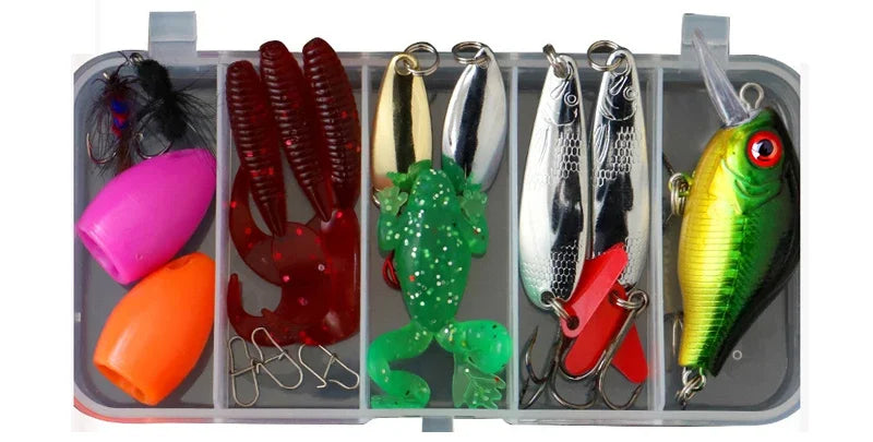 Fishing Lure Set – Hard & Soft Baits | Wobblers, Metal Jigs, Spoons, Silicone Lures | Fishing Tackle Accessories - Cast And Catch