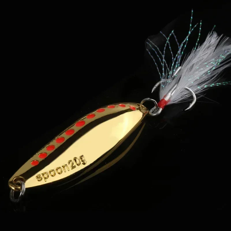Metal VIB Leech Spinner Lures – 5–30g | Spoon Bait | Artificial | Bass, Pike & Perch Fishing Tackle - Cast And Catch