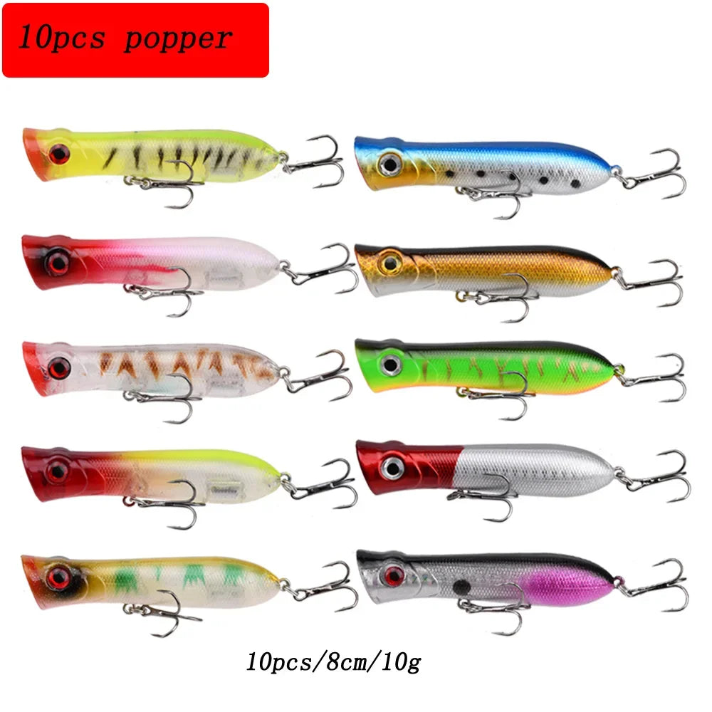 Fishing Lure Set – Mini Hard Bait Minnow | Floating Swing Crankbait | Bionic/Wobbler Artificial Lures - Cast And Catch