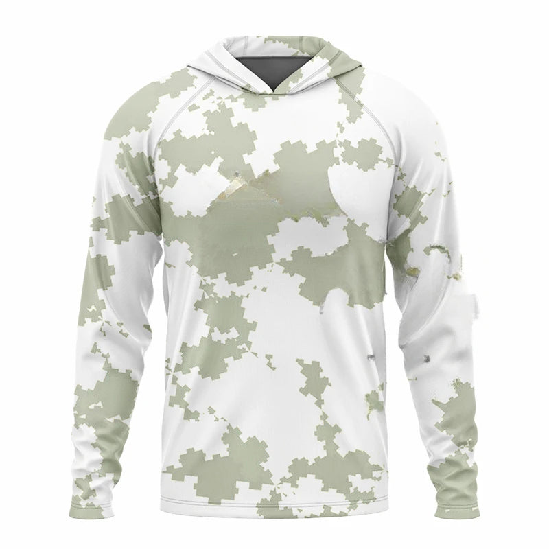 2023 Men’s Fishing Hooded Shirt – Outdoor Sport | Quick-Dry, Plus Size | UV Protection | Cycling & Fishing Apparel - Cast And Catch
