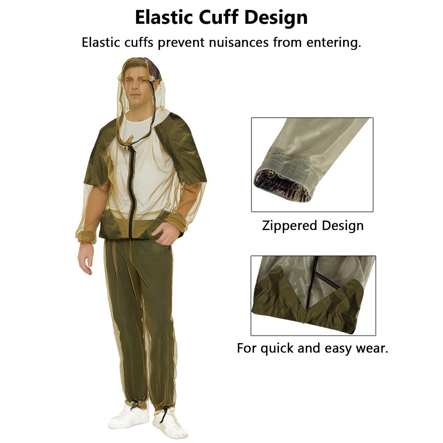 Men’s Fishing Clothes – High-Density Mesh Protection Suit | Long Sleeve Shirt & Pants | Hiking & Fishing - Cast And Catch