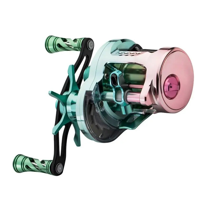 Korkmas Drum S100 – All-Metal Micro/Universal Reel | Long-Distance Casting | For Siniperca/Chuatsi - Cast And Catch