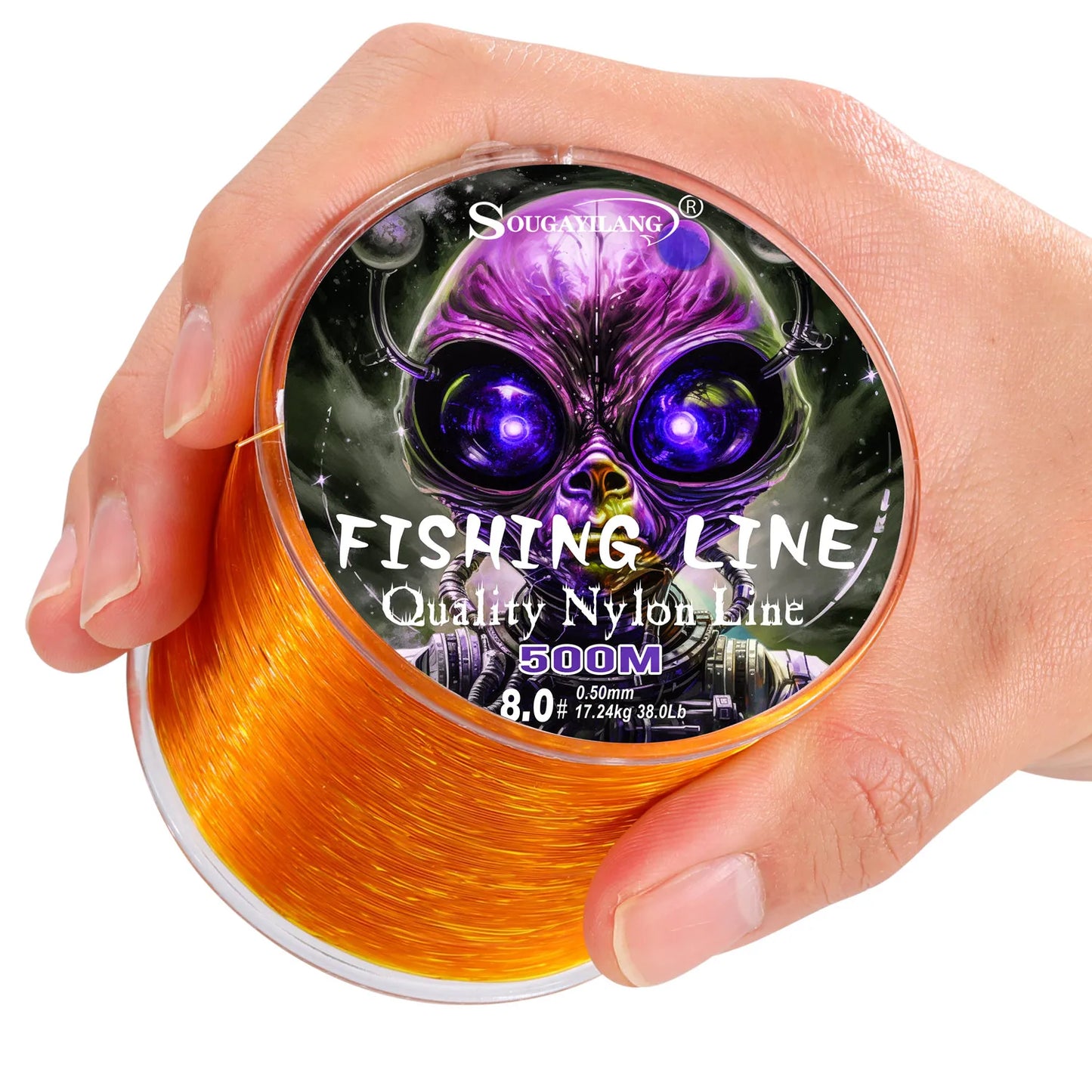 Sougayilang 500m Nylon Fishing Line – 7–38lb Max Drag | Super Strong | Japan Monofilament | Freshwater & Saltwater - Cast And Catch