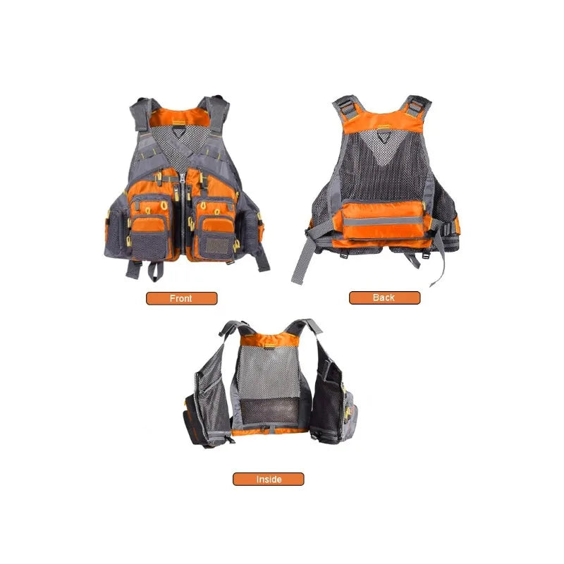 Adjustable Fly Fishing Vest – Unisex | Breathable Mesh Fabric | Quick-Drying | Outdoor & Fishing Activities - Cast And Catch