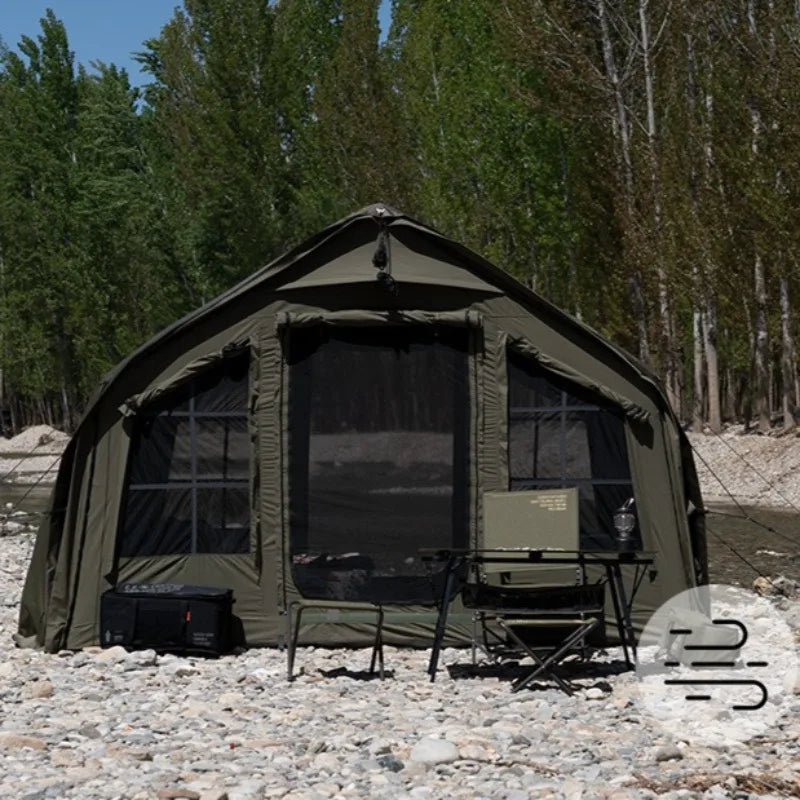 8㎡ Fully Automatic Inflatable Camping Tent – Outdoor Use | Sun Protection, Rainproof & Portable | Ventilated & Bright Interior - Cast And Catch
