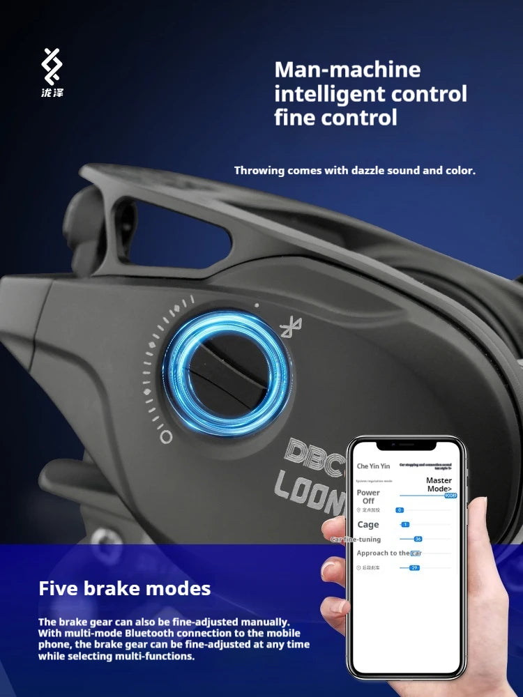 Loongze A101 Intelligent Bluetooth Drip Wheel 5th Generation Unloading Alarm Fishing Wheel Universal Long-Distance Casting Wheel - Cast And Catch