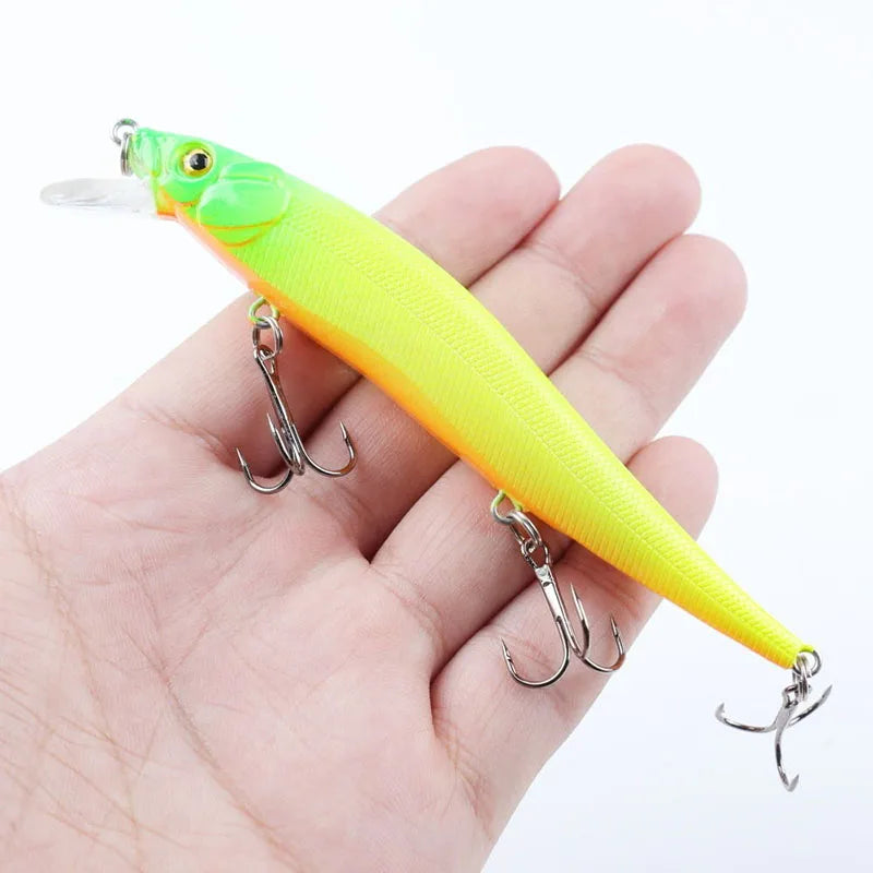 Fishing Lure – 11.5cm, 14g | Artificial Bionic Swing Hard Bait | 3D Eyes & Hooks | Carp, Bass & Pike | 5/10pcs - Cast And Catch