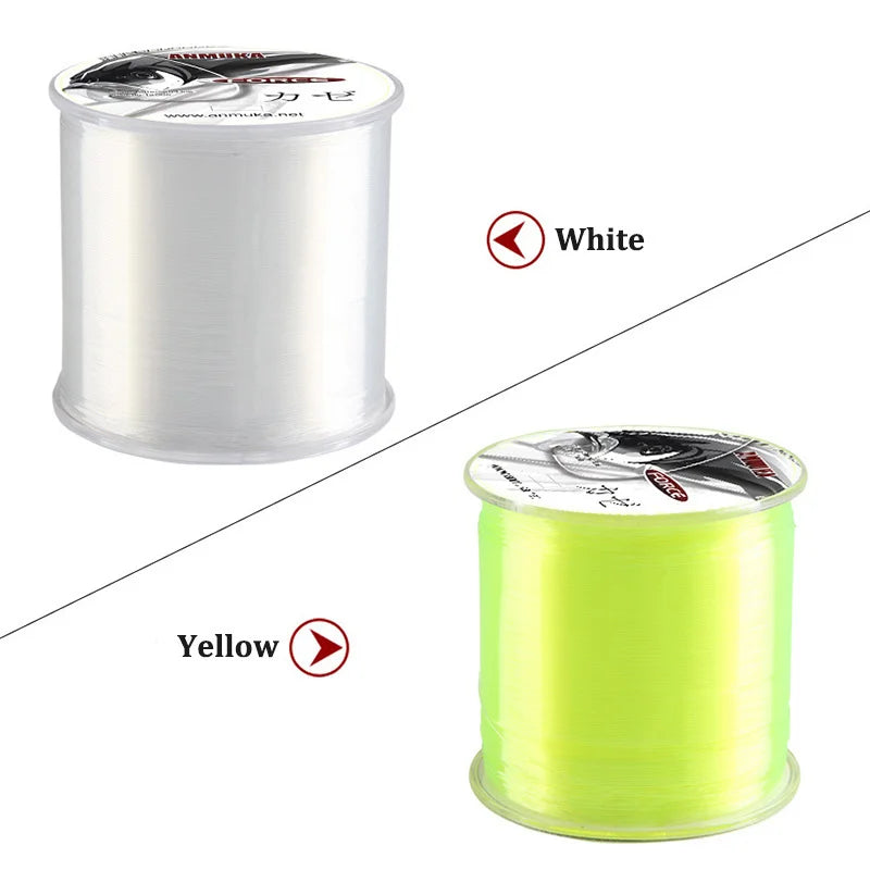 500m Sinking Nylon Fishing Line – High Abrasion Resistance | White/Brown | Sub & Main Line | Fishing Accessories - Cast And Catch