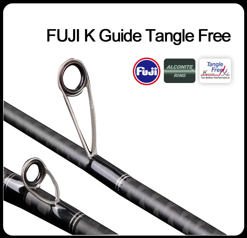 VIKAS Spinning/Casting Rod – Lure Rod | F/XF Action | High Carbon | Fuji Guides & Reel Seat | Bass & Pike - Cast And Catch