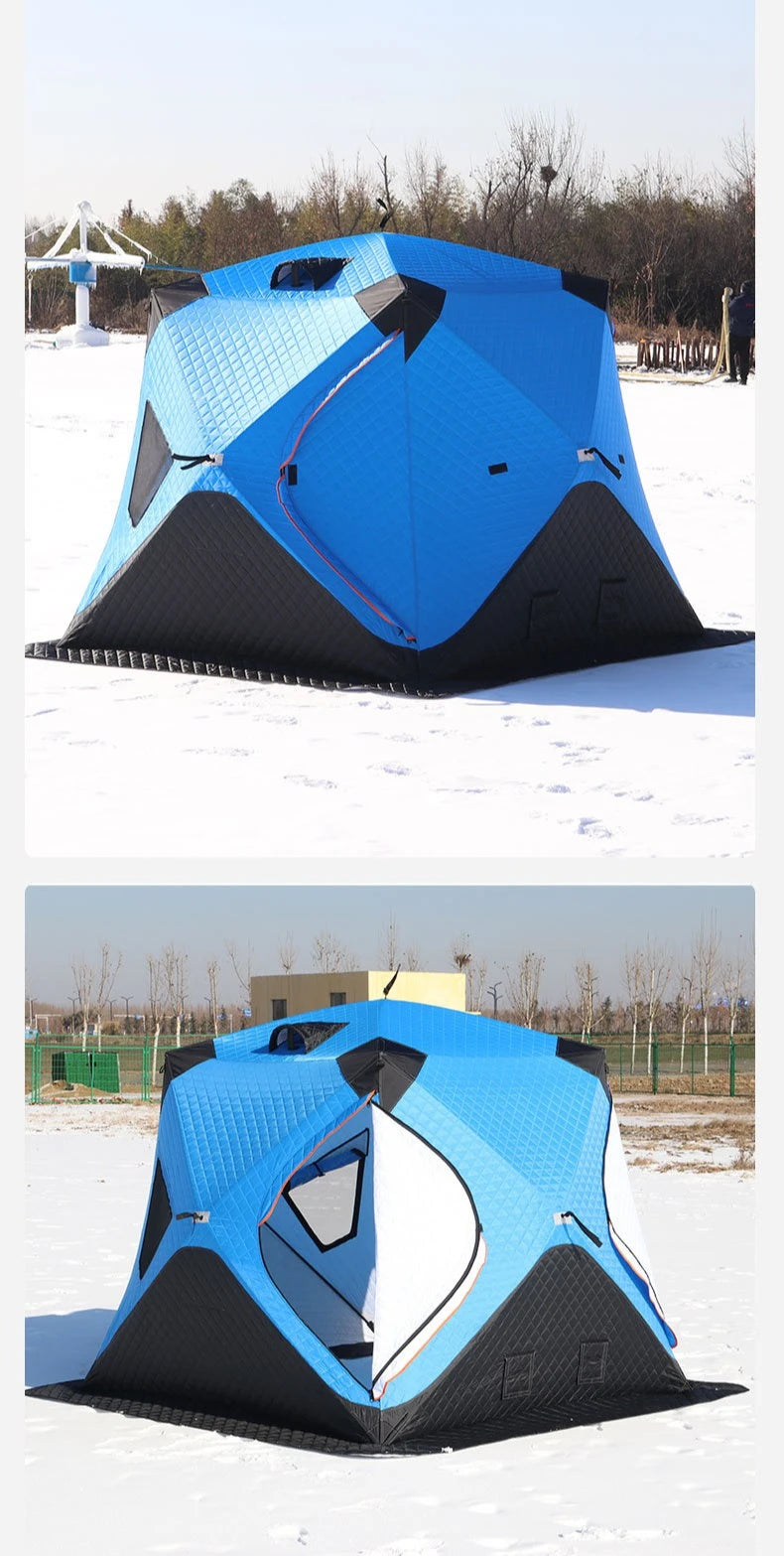 Winter Ice Fishing Tent – Thickened Cotton | Outdoor Camping | Warm, Cold- & Windproof | Winter Fishing Equipment - Cast And Catch